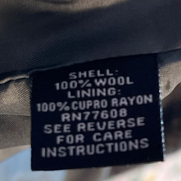 J. Peterman Women’s Wool Double Breasted Pea Coat - Picture 8 of 9